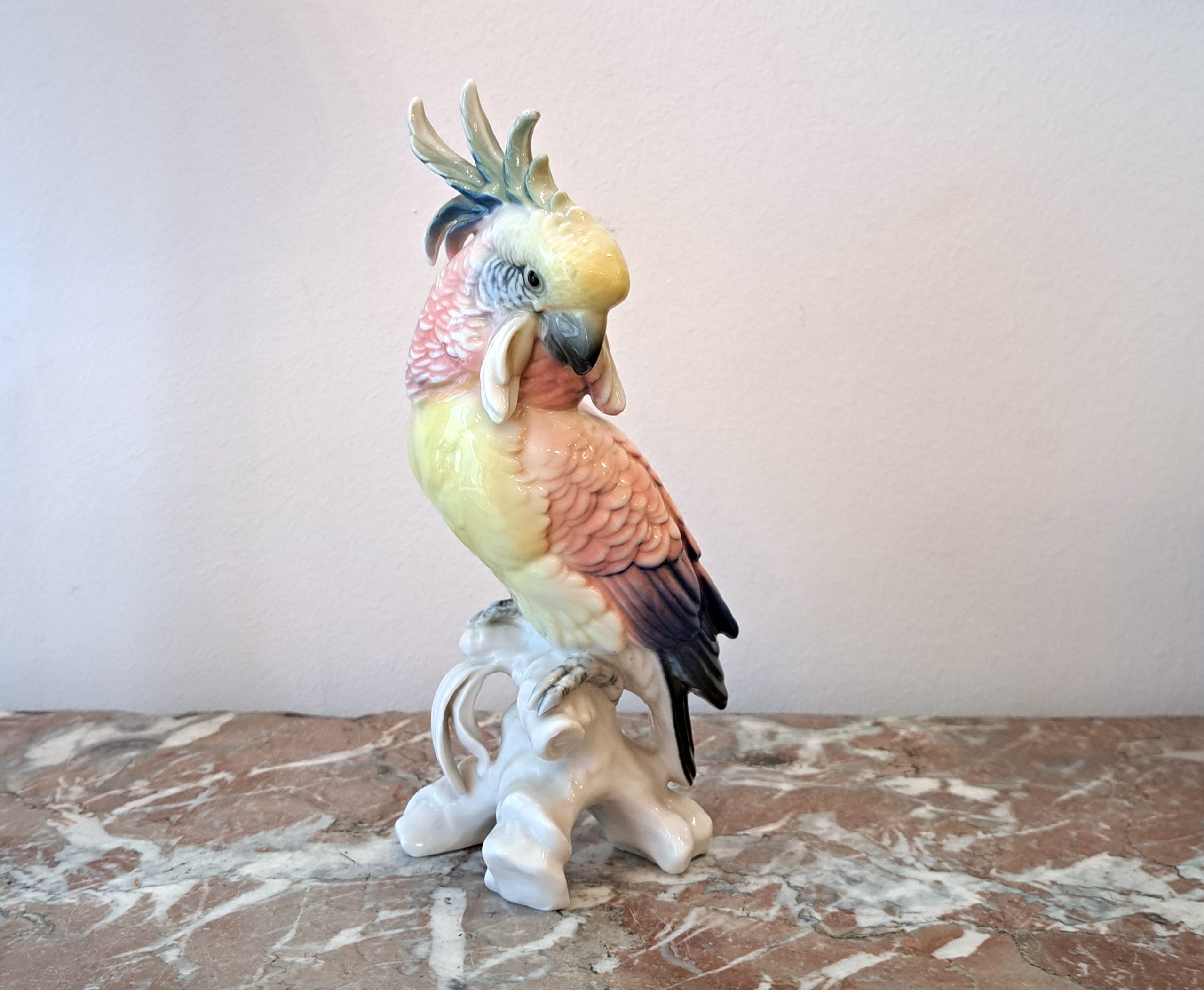 Perroquet en porcelaine allemande Karl Ens