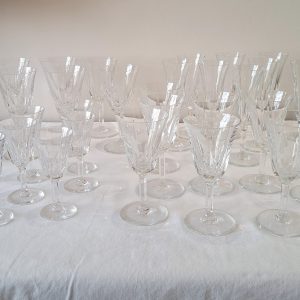 SAINT-LOUIS Service de verres en cristal Modèle Cerdagne