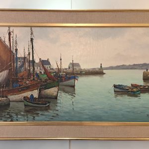 Yves Madec - Chalutiers et Voiliers au port du Guilvinec